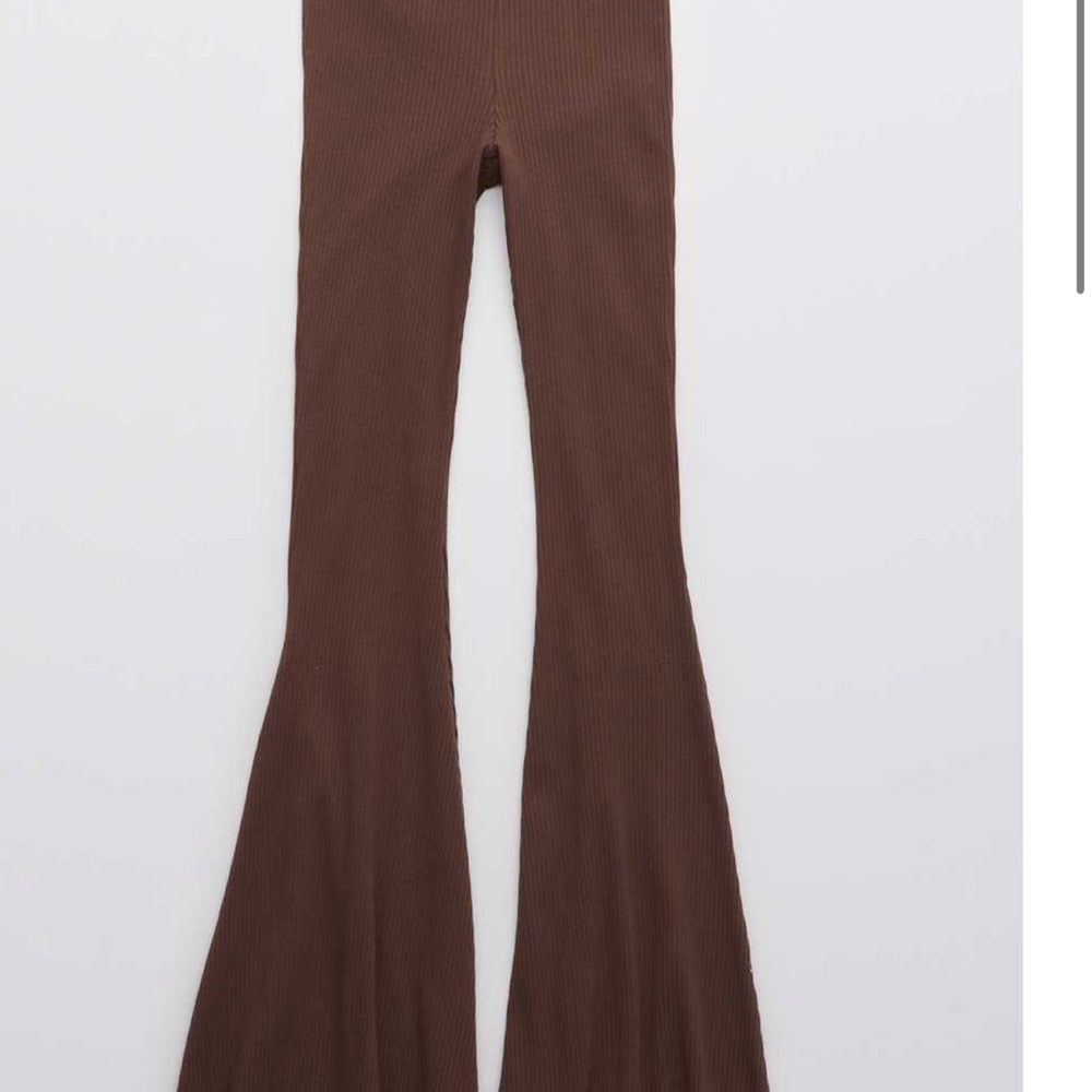 Aerie ribbed high waisted super flare legging - Picture 6 of 7